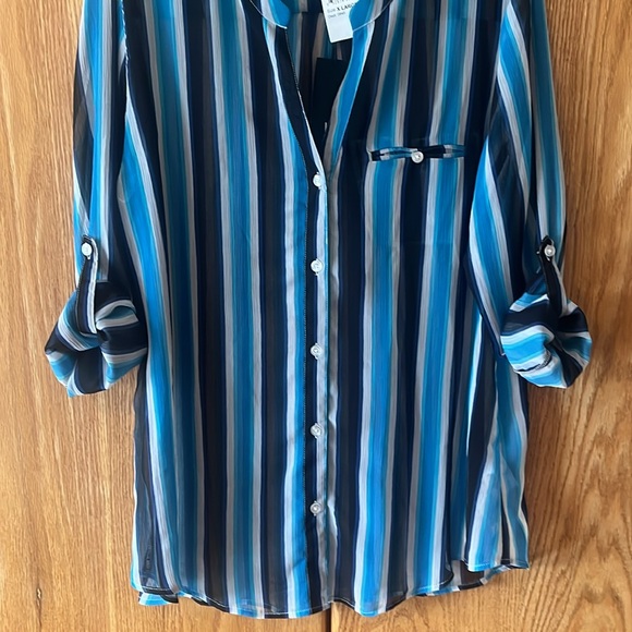 Kut From the Kloth sheer striped blouse - Picture 5 of 13